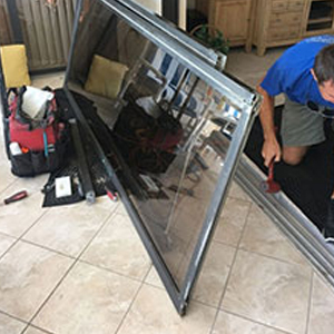 sliding glass door frame repair Bret Harte